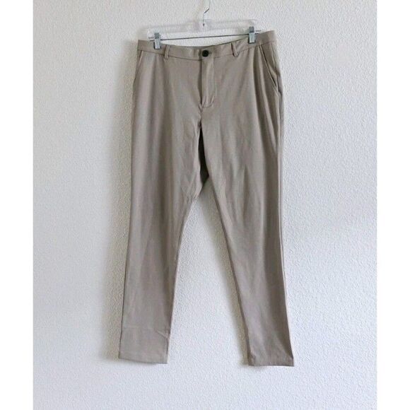 Ministry Of Supply Pants Pace Beyond Standard Khakis Men' Size 33x32 Slim Beige - Picture 7 of 8